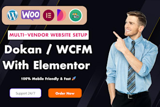 build a multi vendor online store ecommerce website by dokan and wcfm