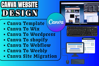 build canva website design, canva landing page migrate canva to wix wordpress