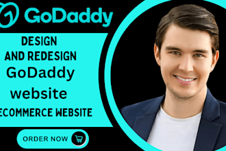 design redesign or build a responsive godaddy website ecommerce website