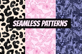 design a repeat pattern for textile without constraint