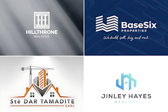 design real estate, property, mortgage, or construction business logo