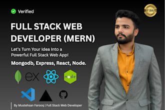 develop a full stack website using react, node, and mongodb