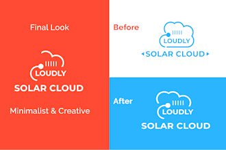 redesign or edit, update, modify your existing logo creatively