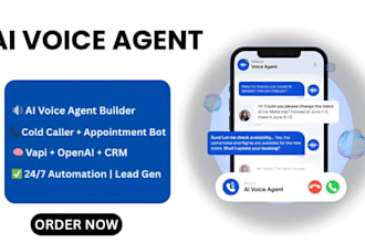 build  custom ai voice agent, cold caller, crm integration, vapi ai, eleven labs