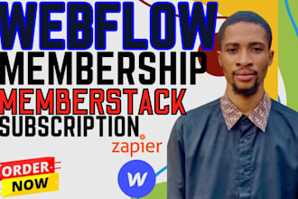 integrate memberstack using zapier, webflow blog webflow cms subsription website