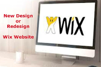 design wix website design, wix website redesign and wix landing page wix event