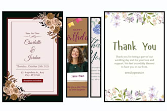 design invites, save the date, wedding and baby shower greeting cards