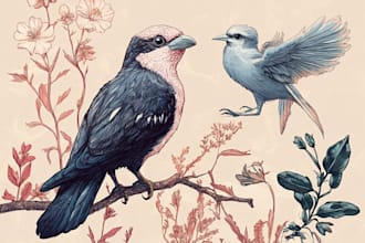 do painting of animals, botanicals, people, objects