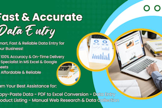 do data entry, copy paste, data scraping, email leads, pdf to excel data entry