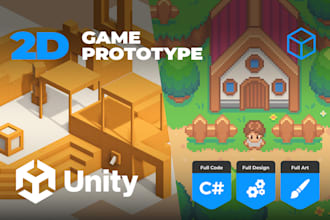 develop a prototype 2d in unity