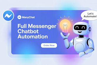 create a facebook messenger chatbot using manychat