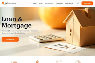 design a professional loan or mortgage website to convert clients