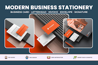 design modern and professional business stationery