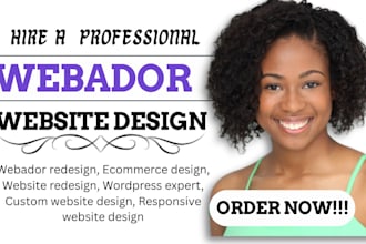 redesign your existing website on webador wix duda hostinger ecommerce website