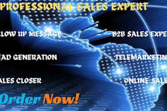 sales presentative, sales closer, b2b lead generation, cold calling, deal closer