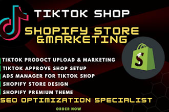 setup tiktok shop , product import and ads management