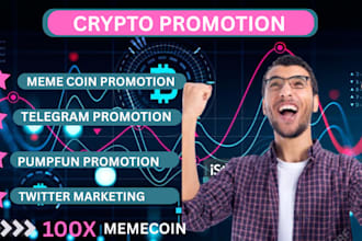 do crypto promotion, solana meme coin promotion with crypto telegram subscribers