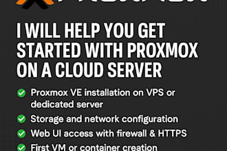 install and configure proxmox ve on your vps or dedicated server with support