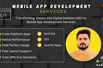 fix bugs, develop your mobile application using react native