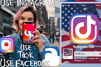 create usa tiktok, usa instagram, ads account and business center