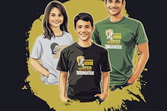 create family, school, and class reunion t shirt design