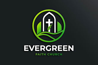 do modern christian ministry religious and church logo