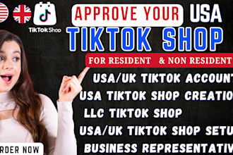 create usa tiktok shop US tiktok account usa tiktok shop business representative