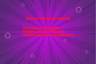 design a legal raffle website and competition website