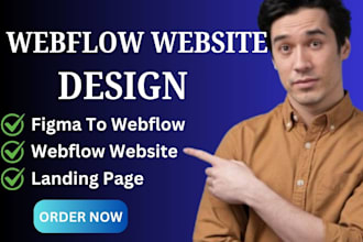 design, redesign or develop webflow website, webflow expert, figma to webflow
