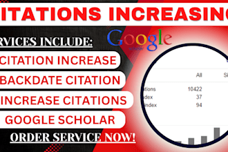 increase and backdate google scholar citations