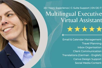 be your multilingual executive virtual assistant