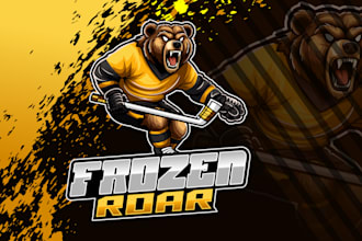 design sports cartoon logo design for teams, leagues, tournaments