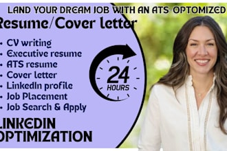 write and design a professional resume and cover letter