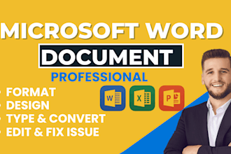 format and design your microsoft word document