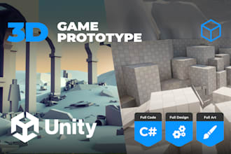 develop a prototype 3d in unity