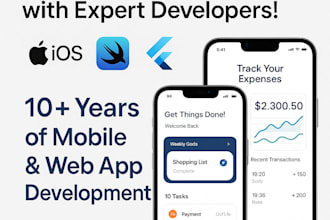 develop high quality ios flutter and swiftui apps with a skilled team