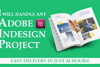 handle any adobe indesign project you need in 24 hours