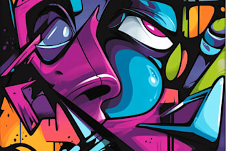design cool graffiti doodle art for t shirt brand