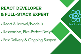 build your frontend in react and backend in laravel or nodejs or PHP