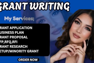 do grant research, grant proposals, grant application, for your business