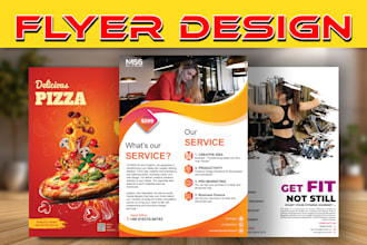 create an amazing business food corporate and house flyer within 12 hours