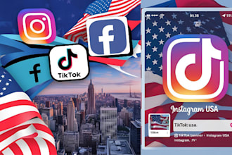create and optimize USA tiktok and instagram accounts for ads and business