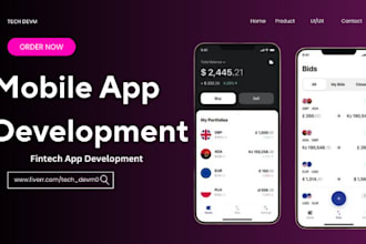 develop fintech app, payment app, money transfer, crypto wallet app, escrow app