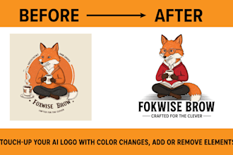 transform , enhance and vectorize your ai logo
