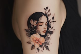 make a custom tattoo design from a real tattoo artist