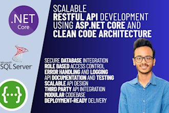 develop a scalable rest API with asp net core and clean architecture