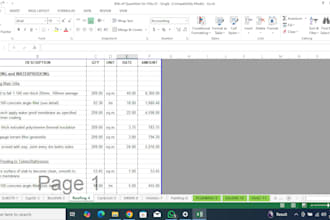 do accurate quantity takeoff boq and payment