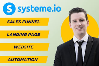 systeme io sales funnel systeme io landing page systeme io website automation