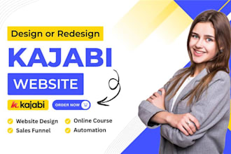 design kajabi website, kajabi sales funnel landing page, online course
