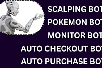 build auto purchase bot, auto checkout bot, auto buying bot, scalping bot